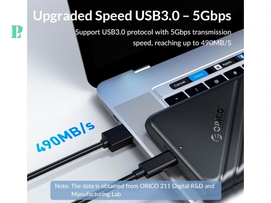 Box ổ cứng 2.5-inch 5Gbps Orico 25PW1-U3-BK