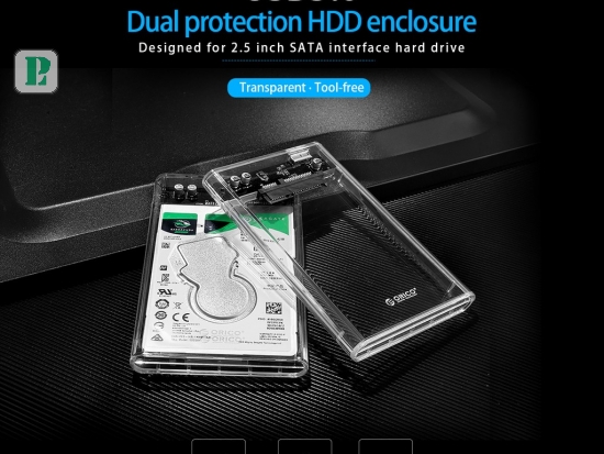 Box ổ cứng 2.5-inch 5Gbps Orico Transparent 2139U3-CR