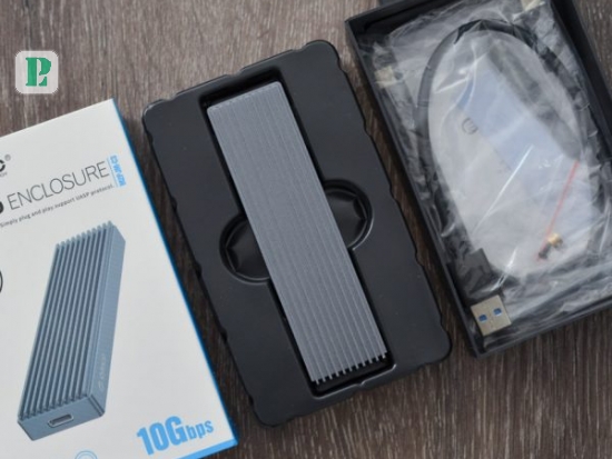 Box di động SSD M.2 NGFF SATA III 5Gbps Orico M2PF-C3-BK Aluminum