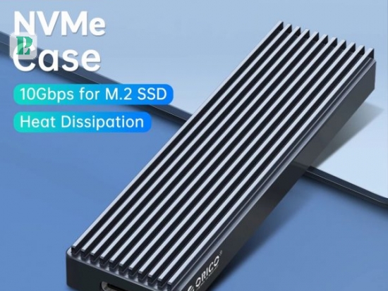 Box di động SSD M.2 PCIe NVMe 10Gbps Orico M2PV-C3-BK